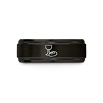 best present ideas her – black tungsten chalice bread wedding band