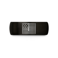 holiday presents for spouse – black tungsten usa flag wedding band