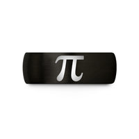 special presents for mothers – black tungsten pi symbol wedding band