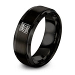 Gifts Best Friend for Women – black tungsten hydro dam ring