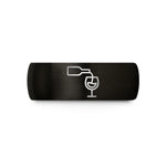 unique presents for her – black tungsten wine pour wedding band