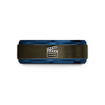 best presents for graduates – gunmetal & blue tungsten clapperboard wedding band
