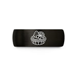 unique graduation presents – black & rose gold tungsten fruit tart wedding band