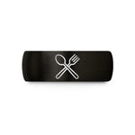 graduation presents for him – black tungsten spoon fork crossed wedding band