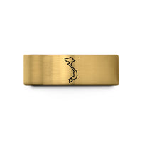 patriotic presents for men – gold tungsten vietnam map wedding band