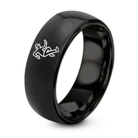 Gifts for A Nurse – black tungsten hip hop dancer ring