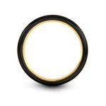 best presents for nurses – ye ohene engraving on black & gold tungsten wedding band