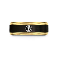practical nurse present ideas – black & gold tungsten ye ohene wedding band