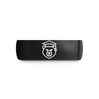 personalized jewelry for sister – black tungsten bear wedding band