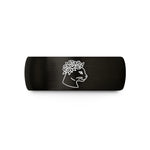 special present for sister – black tungsten cat roses wedding band