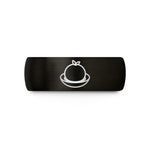 best wedding presents – black & gold tungsten gulab jamun wedding band