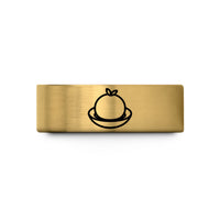 personalized wedding presents – gold tungsten gulab jamun wedding band