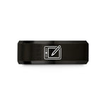 unique presents for her – black tungsten drawing tablet stylus wedding band
