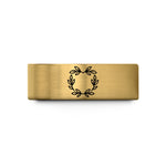 engaged rings for women – gold tungsten leafy border wedding band