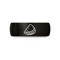 unique rings for her – black tungsten quesadilla wedding band