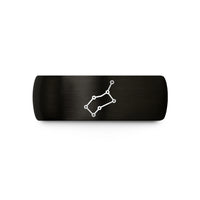 unique presents for her – black tungsten ursa major constellation wedding band