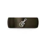 attorney appreciation presents – gunmetal & black tungsten guitar controller wedding band