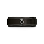 legal career present ideas – black & rose gold tungsten lemon wedding band
