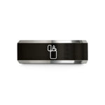 best rings for men – black & grey tungsten lighter wedding band