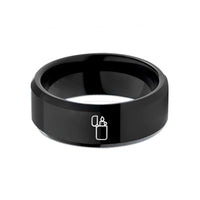 special presents for her – black tungsten lighter wedding band