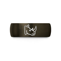 unique presents for lawyers – gunmetal & black tungsten rhino wedding band