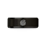 best presents for wives – black tungsten world serpent knot wedding band