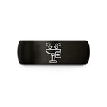 personalized couple present ideas – black tungsten eyewash station wedding band
