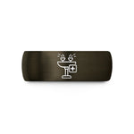 unique presents for partners – gunmetal & black tungsten eyewash station wedding band