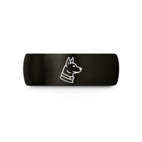 unique couple present ideas – black tungsten military working dog wedding band