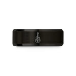 anniversary present ideas couple – black tungsten bass f holes wedding band