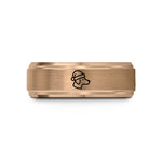 anniversary presents for men – rose gold tungsten santa hat dog wedding band
