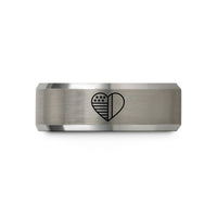 anniversary presents for him – grey tungsten usa ireland heart wedding band