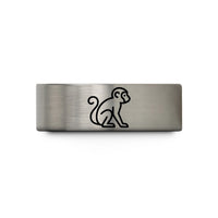unique presents for ladies – gold & silver tungsten monkey wedding band