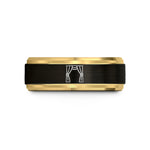 birthday ring for her – black & gold tungsten stage curtains wedding band