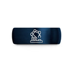 best friend present ideas – blue tungsten place robot wedding band
