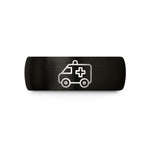 unique presents for her – black tungsten ambulance wedding band