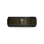 personalized presents for friends – gunmetal & black tungsten bottle opener wedding band