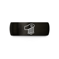 unique friendship presents women – black tungsten epaulette tassels wedding band