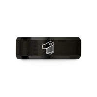 unique friendship presents women – black tungsten epaulette tassels wedding band