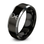 best friend birthday ideas – black & silver tungsten benchmark x ring