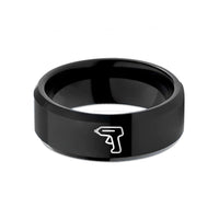 special birthday present ideas – black tungsten hot glue gun wedding band