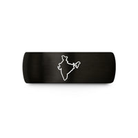 unique present ideas friend – black tungsten india wedding band