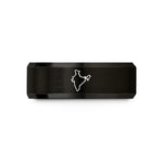 personalized present for friend – black tungsten india wedding band
