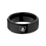 personalized presents for her – black tungsten new south wales wedding band