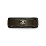 personalized presents for her – gunmetal & black tungsten new south wales wedding band