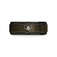 personalized presents for her – gunmetal & black tungsten new south wales wedding band