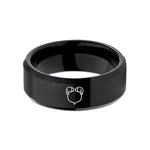 cute presents for girls – black tungsten monitors cable wedding band