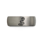 birthday present ideas girls – black & gray tungsten route pin wedding band