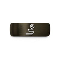 birthday present ideas girls – gunmetal & black tungsten route pin wedding band