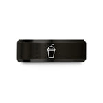 best birthday presents girls – black tungsten smoothie cup straw wedding band